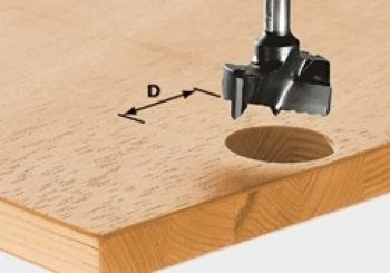 Festool Fresa per forare HW gambo 8 mm HW S8 D35