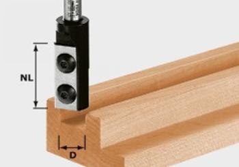Festool Fresa per scanalare HW con coltelli reversibili HW S8 D10/25 WP Z1