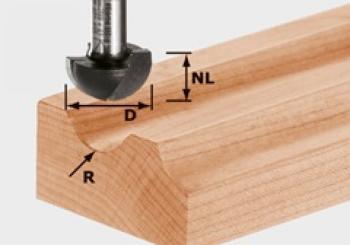 Fresa a raggio convesso HW gambo 12 mm HW S12 D40/25/R20
