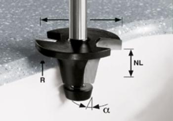 Festool Fresa a tazza HW gambo 12 mm HW R12,7/25/12&deg; ss S12
