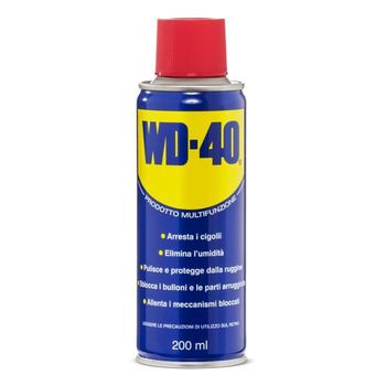 WD-40 Lubrificante 39489 Multifunzione con doppia posizione spray, 200 ml, colore pagliarino