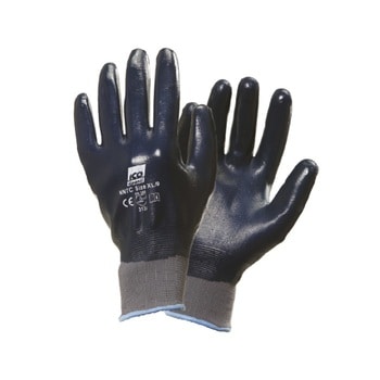 Guanti tecnici in Nylon NT 4/4 Icoguanti con rivestimento sintetico in Nitrile, taglia M 7, finitura Grigio e Blu