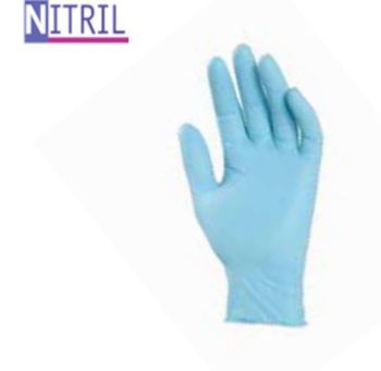 Guanto monouso Nitril, sintetico in nitrile, taglia 8, finitura Azzurro