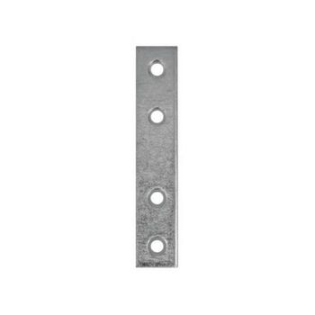 Lastrina diritta 172 Giussani Rapid per mobile, 4 fori, dimensioni 2x15x100 mm, finitura Zincato
