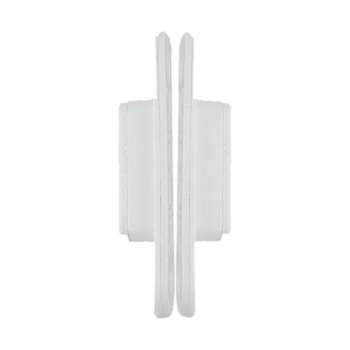 Coppia Cricchetti magnetici Xinnix per porta, ad incasso, dimensioni 82x22 mm, in Nylon, finitura Bianco