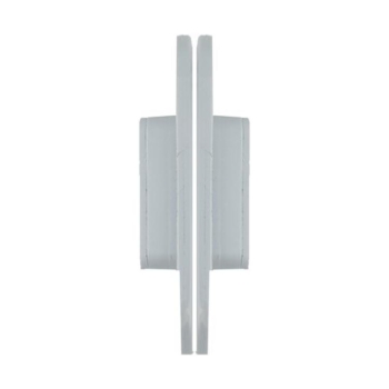 Coppia Cricchetti magnetici Xinnix per porta, ad incasso, dimensioni 82x22 mm, in Nylon, finitura Grigio
