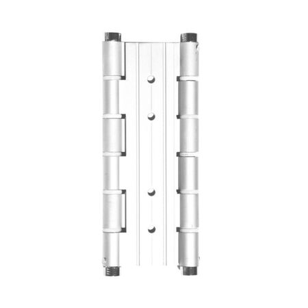 Cerniera a molla CPMD 180 Pettiti, doppia azione, portata 20 Kg, spessore porta 40 mm, finitura Alluminio Bianco