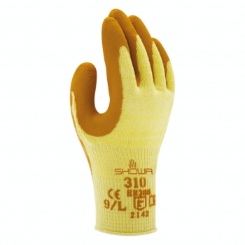 Guanti Showa 310 da lavoro, taglia XL-10, colore Arancio