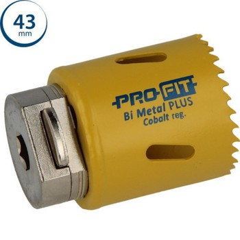 Sega a tazza BiMetal Plus Profit per metallo, passo regolare, diametro 43 mm, denti al Cobalto