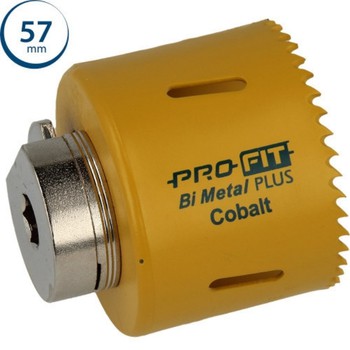 Sega a tazza BiMetal Plus Profit per metallo, passo regolare, diametro 57 mm, denti al Cobalto
