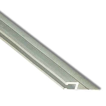 Guaina di supporto per spazzola Strip altezza 24,8 mm, G-ALL-5 06006127, materiale alluminio in barre da 2500 mm, finitura Argento