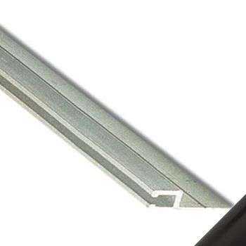 Guaina di supporto per spazzola Strip altezza 17,5 mm, G-ALL-4 1248, materiale alluminio in barre da 2500 mm, finitura Anodizzato Nero