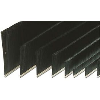 Spazzola lineare Strip per portoni altezza 80 mm, 5-1124 Sit , materiale filamento liscio di polipropilene in barre da 2500 mm, finitura Nero