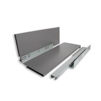 Kit cassetto Magic Pro DTC a estrazione totale, soft close, profondità 350 mm, altezza 172 mm, finitura Bianco Seta