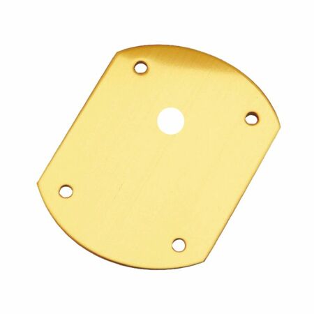 Bocchetta Mos816u Dierre per porta Blindata, foro codolo, dimensione 74x60 mm, viti a vista, Ottone finitura Lucido