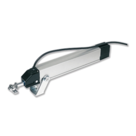 Attuatore elettrico Euro 1 Mingardi per finestra, a stelo rigido, corsa 300 mm, voltaggio 230 V, spinta 450 N, finitura Argento