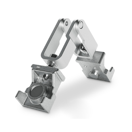 Squadretta di giunzione angolare K2 Monticelli per serramento, regolazione 30-170 gradi, larghezza 28,5 mm, altezza 14,5 mm, materiale Alluminio