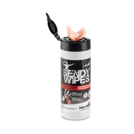 Salviette detergenti Sendy Wipes Nettuno per mano e utensile, umidificate, barattolo 40 pezzi