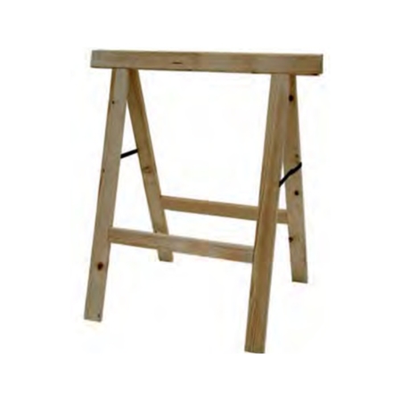Cavalletto pieghevole senza pianetto, con cerniera anti-chiusura, dimensioni 800x900 mm, materiale Legno di Abete