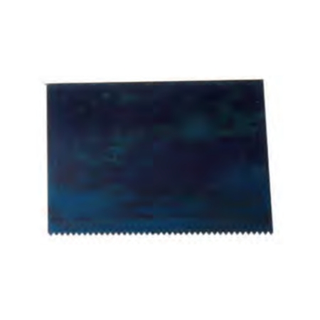Spatola dentata per colla e adesivo, lama spessore 0,3 mm, larghezza 100 mm, Acciaio finitura Blu