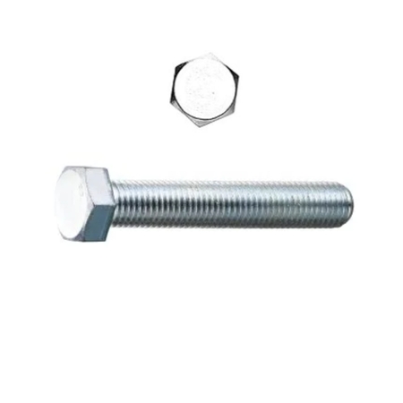 Vite metrica TE Sacar Due per metallo, filetto intero, testa esagonale dimensioni M5x12 mm, Acciaio finitura Zincato