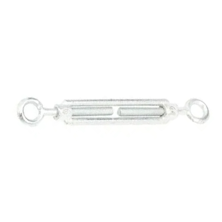 Tenditore a 2 occhi Sacar Due per fune, diametro foro 8 mm, spessore 5 mm, Acciaio finitura Zincato