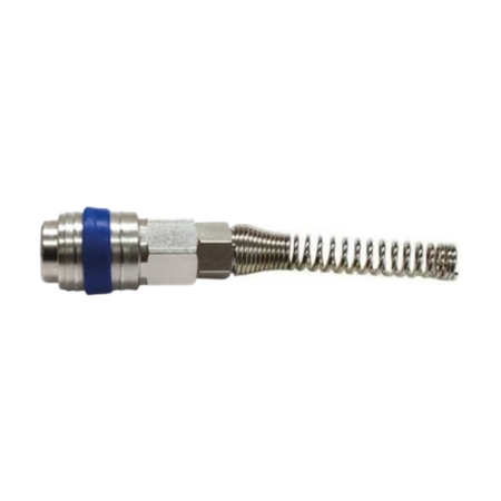 Rubinetto rapido CEE Spiralflex per tubo aria, con molla, diametro interno 10 mm - esterno 12 mm