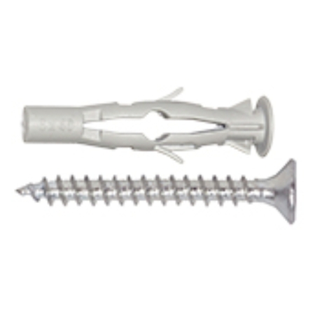 Tassello DR 01 Tecfi per fissaggio universale, con vite TPS 6x80 mm, dimensioni 10x60 mm, materiale Nylon