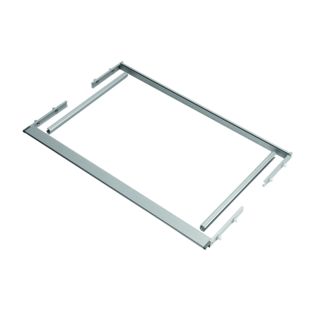 Telaio Tecnoinox per mobile scolapiatti larghezza 900 mm, con gola regolabile 300-350 mm, Alluminio finitura Anodizzato