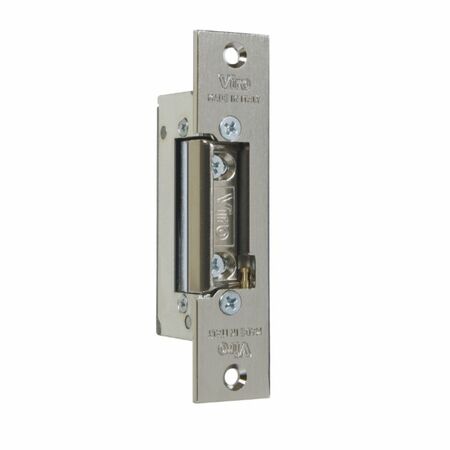 Incontro elettrico 7755.10.78 Viro per stipite porta, reversibile, apertura permanente con funzione di servizio, Acciaio finitura Nichelato Lucido