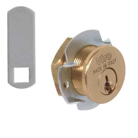 Cilindro universale 1056.90 Viro per serratura, barilotto decentrato, lunghezza 35 mm, finitura Ottone Satinato
