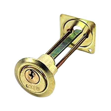 Cilindro esterno Welka per ferroglietto da applicare, diametro 25 mm, lunghezza 90 mm, finitura Ottone