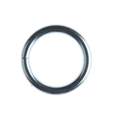 Anello tondo saldato diametro interno 25 mm, spessore 4,4 mm, E20025FZ Rigamonti, finitura Zincato Elettrolitico