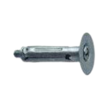 Tassello normale 501 Minutex per fissaggi leggeri, con ranella e vite M4x43 mm, diametro foro 8 mm, Acciaio finitura Zincato Bianco