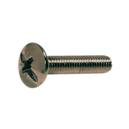 Vite metrica TBL 07800 Ambrovit per pomolo da mobile, ranellata, impronta PZ, dimensioni M4x22,5 mm, Acciaio finitura Bronzato