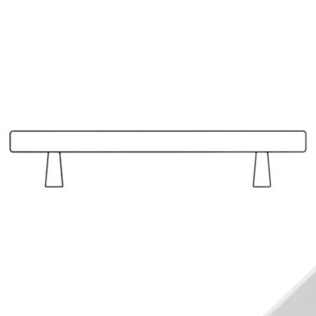 Maniglione 9902 Caspim per portoncino e porta scorrevole, interasse 192 mm, dimensioni 270x14 mm, Acciaio finitura Inox Satinato