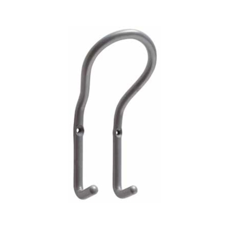 Portabito a parete 105 Casiraghi per appenderia, dimensioni 70x145x55 mm, Zama finitura Argento