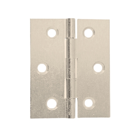 Cerniera 101 Elab per mobile, fresata piana, dimensioni 40x40 mm, finitura Ottone Nichelato