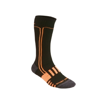 Calza termica uomo Short Socks Mizuno da lavoro, corta taglia L, colore Nero e Arancio