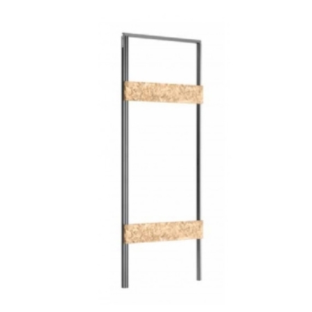Telaio Filo Point per anta filomuro Sinistra, dimensioni 700x2000 mm, finitura Alluminio