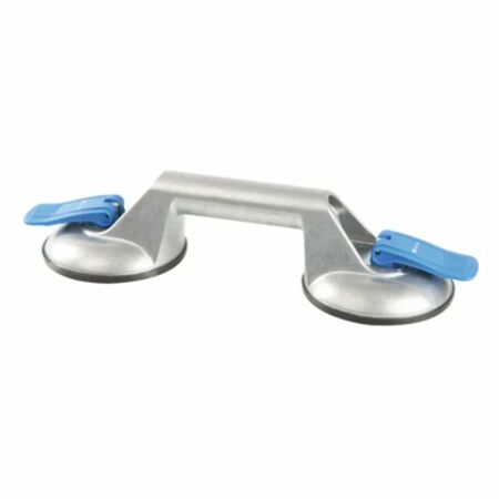 Ventosa doppia Veribor Bohle per vetro, portata 60 kg, diametro 120 mm, materiale Alluminio e Gomma.