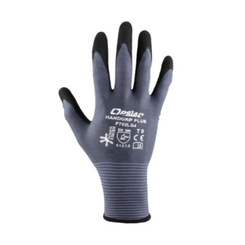 Guanti tecnici Handgrip Opsial, con doppio rivestimento in nitrile, taglia XL 10, colore Grigio