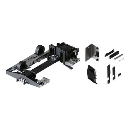 Guarnitura a scomparsa Hawa Concepta III per anta rientrante, apertura Push, sinistra, altezza 1200-2700 mm, portata 25-35 Kg