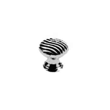 Pomello per mobili tondo serie Torciglia Giara Art Design 23 mm Britannium