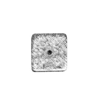 Rosetta Quadra per pomolino Giara Art Design 40 x 40 mm Bronzo Bianco