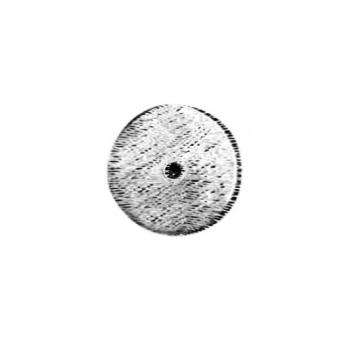 Rosetta per pomolino artigianale Giara Art Design diametro 40 mm Britannio