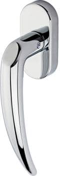 Maniglia DK Destra per finestra Kleis serie Calliope, finitura Cromo Lucido
