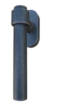 Maniglia in ferro per finestra Galbusera, serie Milano Martellina DK, finitura speciale