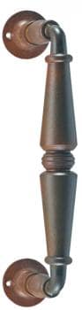Maniglione in ferro Galbusera art 2413, 240 mm, con rosetta, finitura Speciale