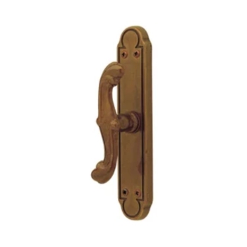 Cremonese Barocco Ghidini per finestra, impugnatura a croce, movimento martellina quadro 7x40 mm, Ottone finitura Brunito Opaco